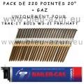 Pack 20° 2,5 x 35 ann.INOX. Uniquement pour le cloueur gaz TRACK-IT BOIS W3-21FRH/HAFT Pack 20° 2,5 x 35 ann.INOX. Uniquement pour le cloueur gaz TRACK-IT BOIS W3-21FRH/HAFT