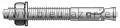 CHEVILLE GOUJON T - VERSION INOX A4