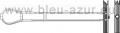 CHEVILLE FEMELLE A BASCULE ADAPTABLE STRAP-TOGGLE ST