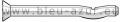 CHEVILLE CLOU SPIKE - VERSION TETE FRAISEE CHEVILLE CLOU SPIKE - VERSION TETE FRAISEE