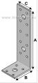 Equerre 155x50x40x3,0 Equerre 155x50x40x3,0