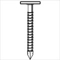 SERIE POINTE TETE EXTRA LARGE GALVANISEE A CHAUD ANNELEE