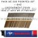 Pack 20� 2,5 x 35 ann.INOX. Uniquement pour le cloueur gaz TRACK-IT BOIS W3-21FRH/HAFT