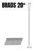 SERIE BRADS 20&deg;