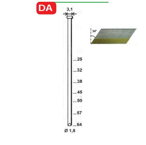 Brads DA-32 mm aluminium